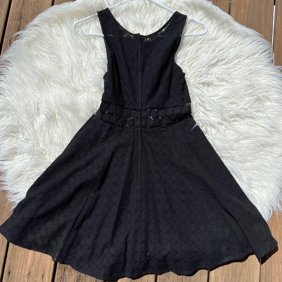 Free People Black Lace Crochet Daisy Dress - Picture 5 of 6